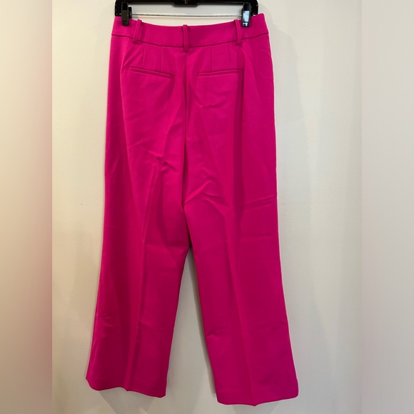 Talbots NWT pink wide leg wool blend trouser size 8Petite - Picture 2 of 8